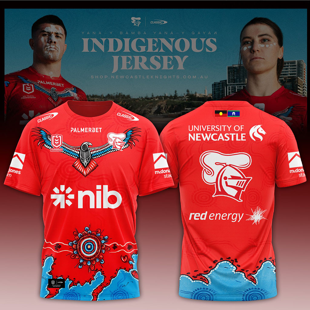 Newcastle Knights 2026 Indigenous T-Shirt Newcastle Knights Merch Rugby Lover Gift For Him - Kdjoy Newcastle Knights 2026 Indigenous T-Shirt Newcastle Knights Merch Rugby Lover Gift For Him - Kdjoy
