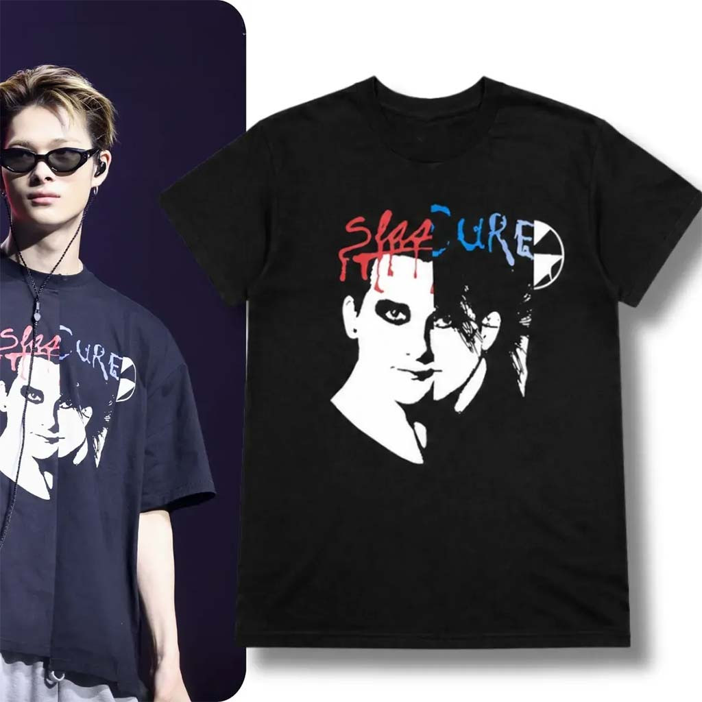 Ni-Ki ENHYPEN Blood Saga Tour 2026 Sound Check The Cure And The Damned Split Face Mashup Shirt - Kdjoy