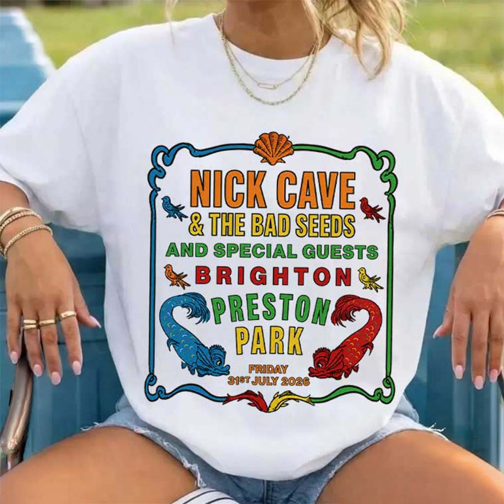 Nick Cave And The Bad Seeds Brighton Preston Park Tour 2026 T-Shirt Nick Cave Merch Fan Gifts - Kdjoy