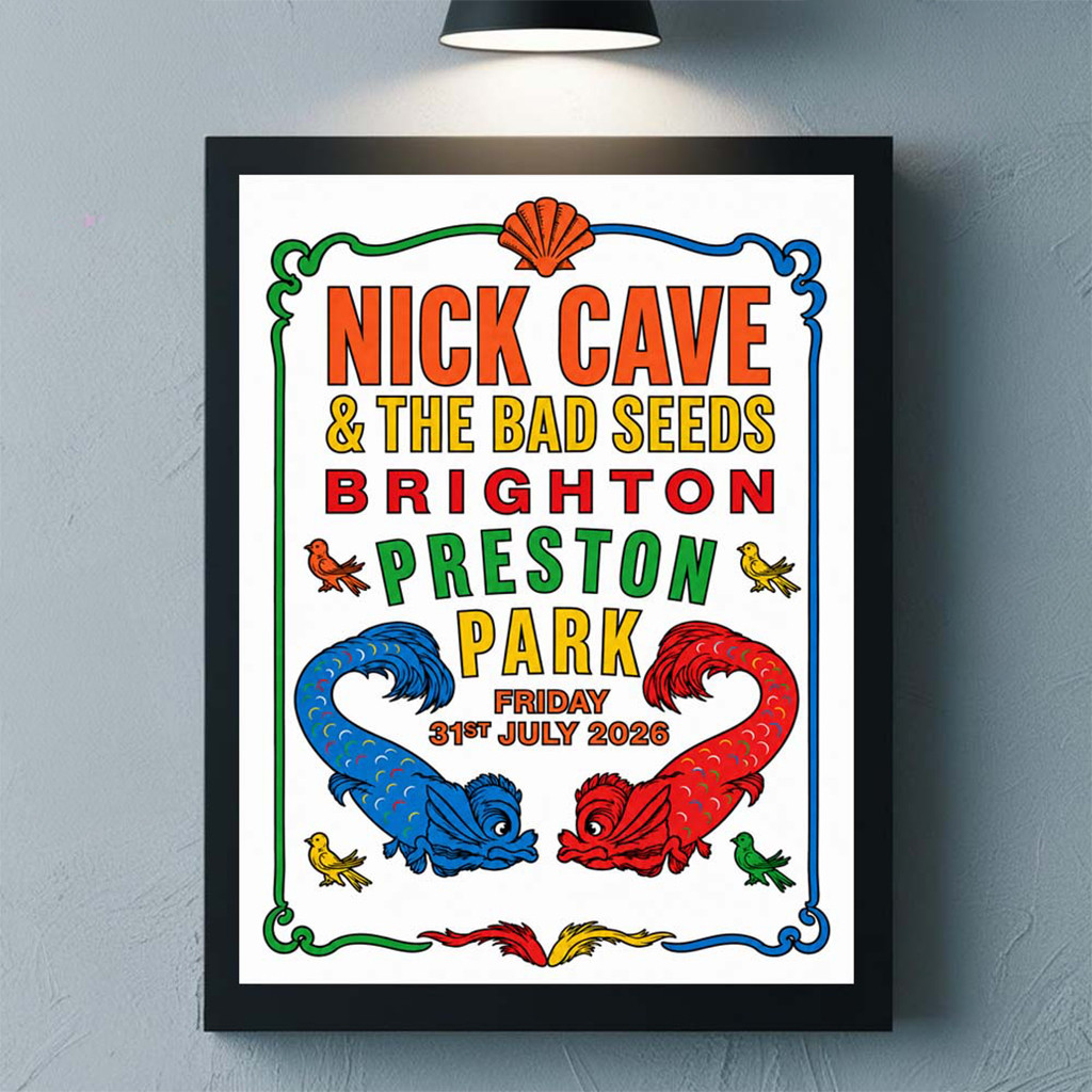 Nick Cave And The Bad Seeds Merch Brighton Preston Park 2026 Event Poster Gifts - Kdjoy