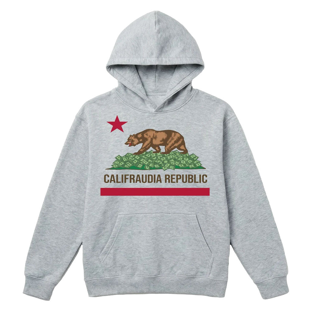 Nick Shirley Merch 2026 Califraudia Republic Hoodie CA Flag Parody Hoodie Gift For Brothers - Kdjoy