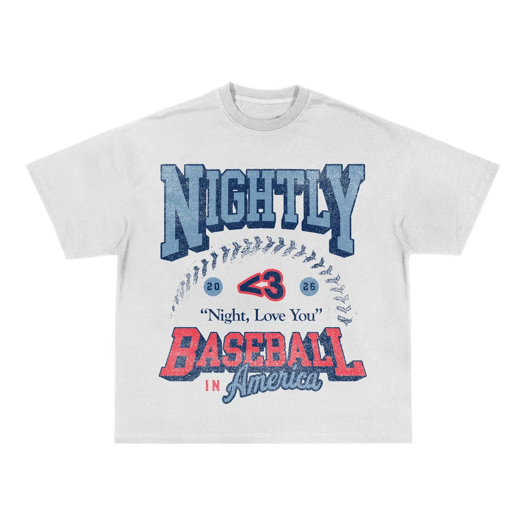 Nightly Merch 2026 Baseball In America T-Shirt Night Love You Shirt Gift For Band Fans - Kdjoy Nightly Merch 2026 Baseball In America T-Shirt Night Love You Shirt Gift For Band Fans - Kdjoy