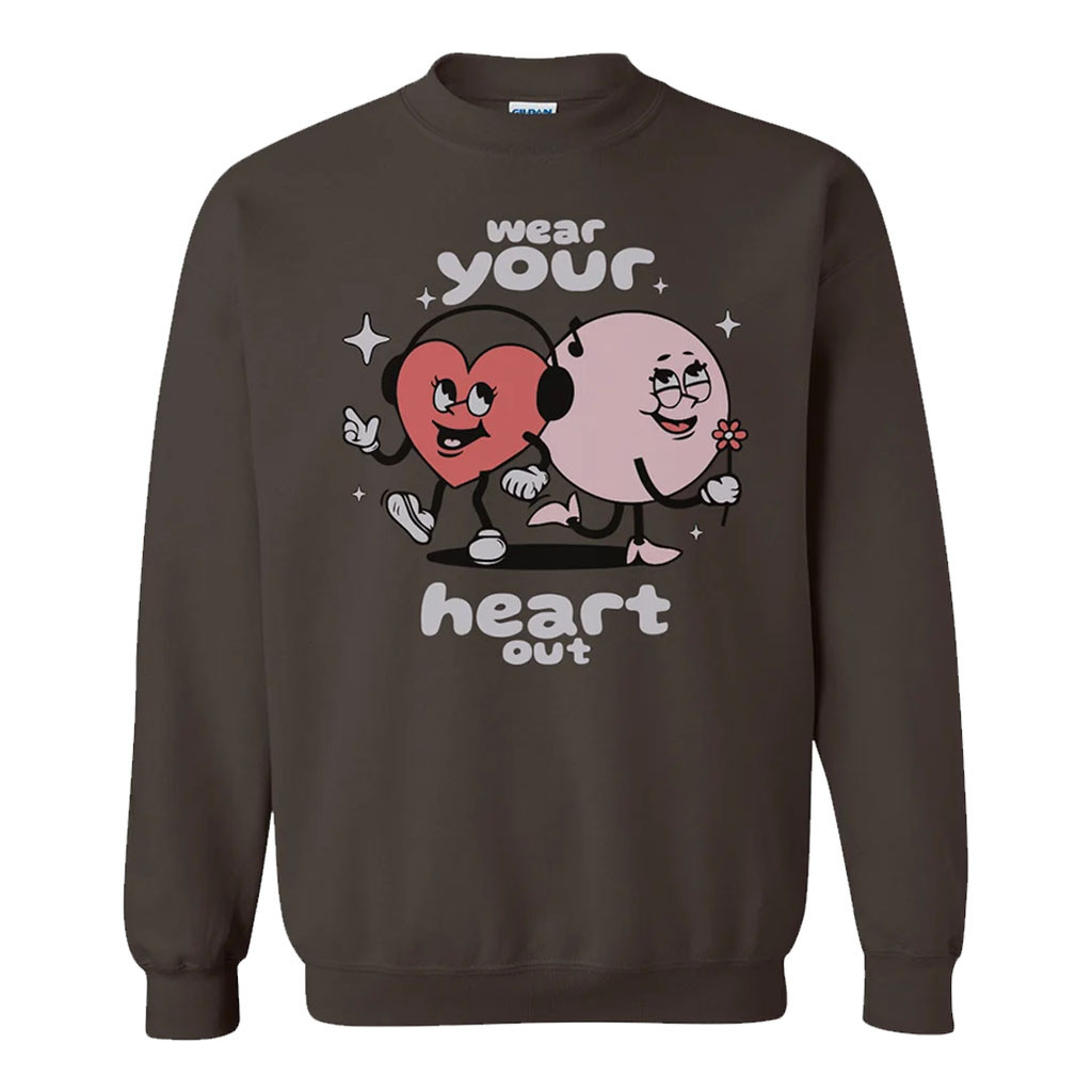 Nightly Merch 2026 Wear Your Heart Out Sweatshirt Gift Ideas For Sisters - Kdjoy Nightly Merch 2026 Wear Your Heart Out Sweatshirt Gift Ideas For Sisters - Kdjoy