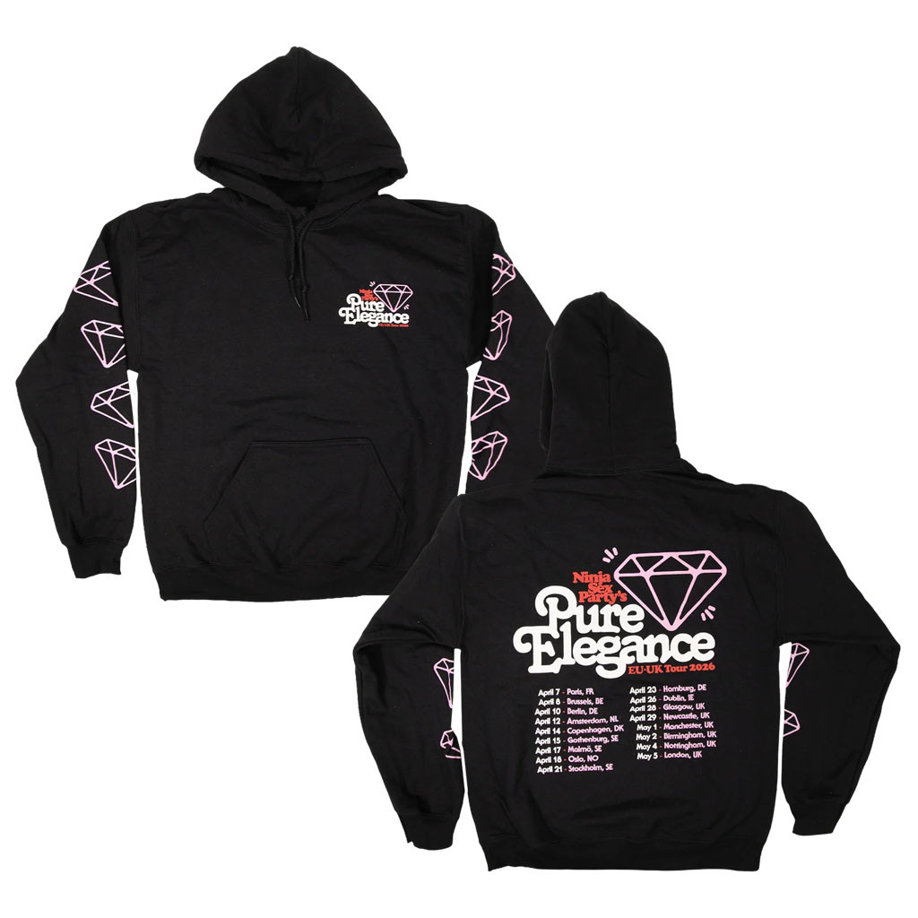 Ninja Sex Party Merch 2026 Pure Elegance Tour Hoodie Black NSP Tour Merch Gift For Band Fans - Kdjoy