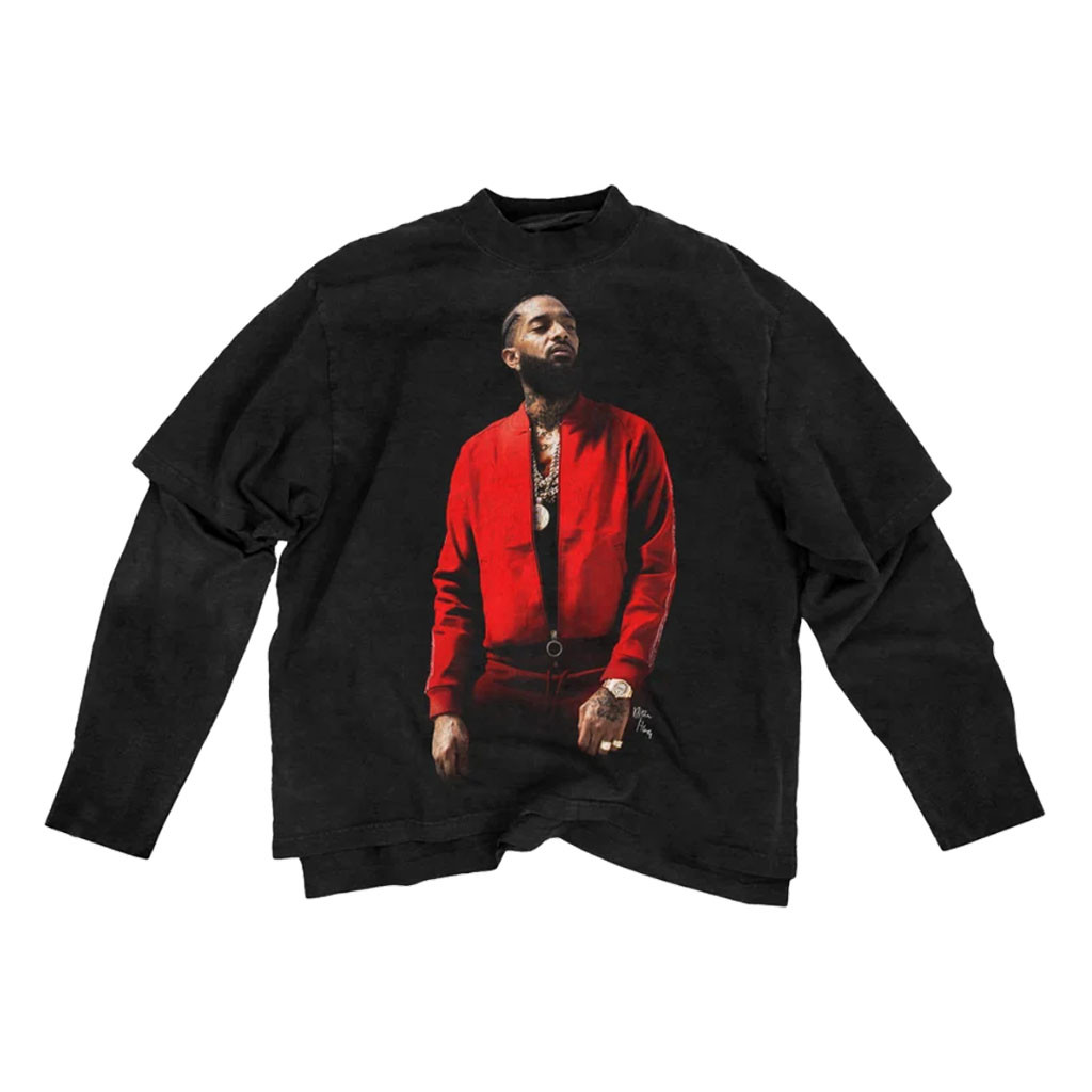 Nipsey Hussle Merch 2026 Double Up Long Sleeve Shirt Unique Gift For Rapper Fans - Kdjoy Nipsey Hussle Merch 2026 Double Up Long Sleeve Shirt Unique Gift For Rapper Fans - Kdjoy