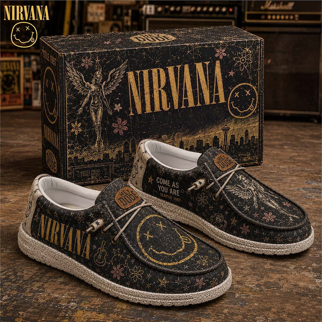 Nirvana Come As You Are Shoes Nirvana Merch Present For Rock Band Fans - Kdjoy