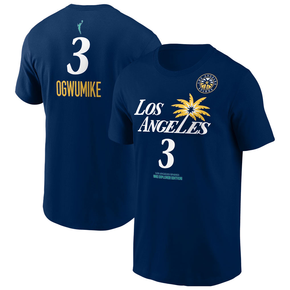 Nneka Ogwumike T-Shirt 2026 Los Angeles Sparks Merch #3 Explorer Edition Shirt Fan Apparel - Kdjoy