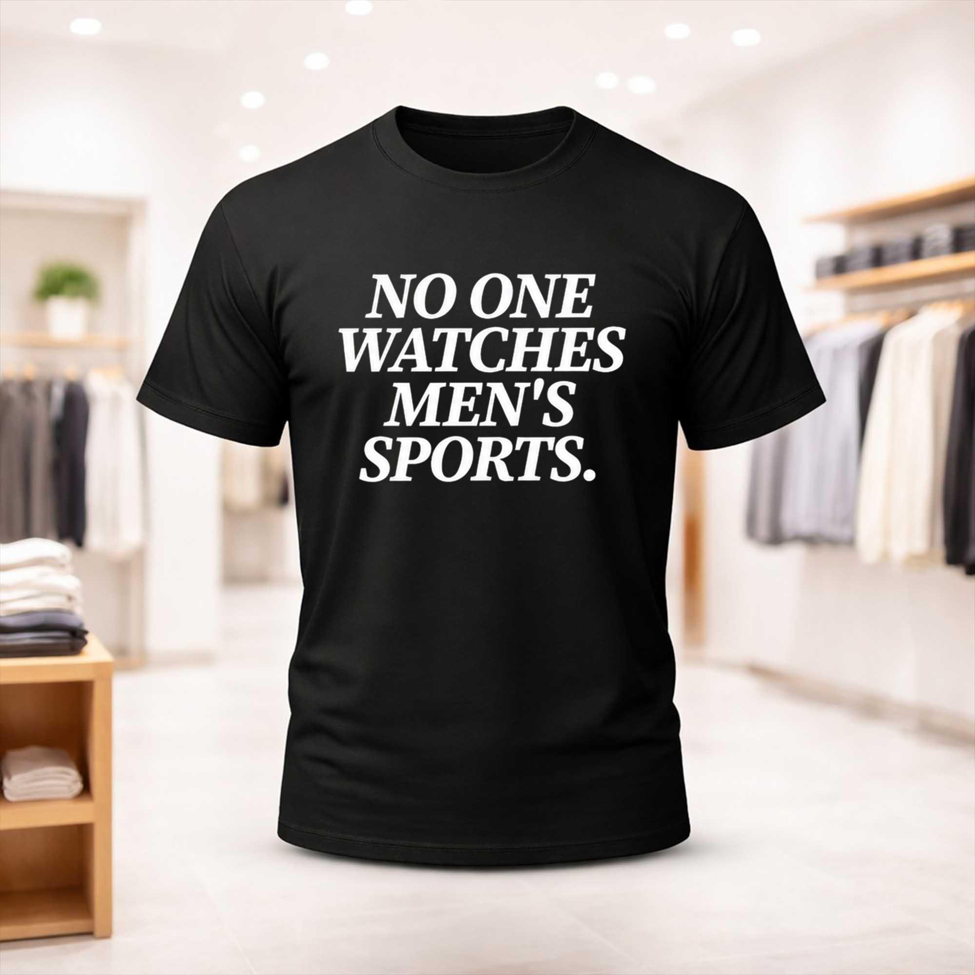 No One Watches Men's Sports Shirt Black Gifts For Sports Lovers - Kdjoy