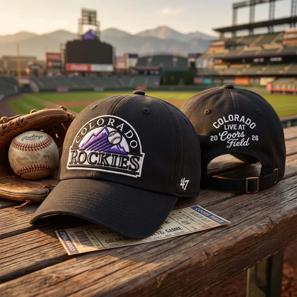 Noah Kahan 47 Denver Colorado Rockies Live At Coors Field 2026 Embroidered Hat 2026 Rockies Merch - Kdjoy