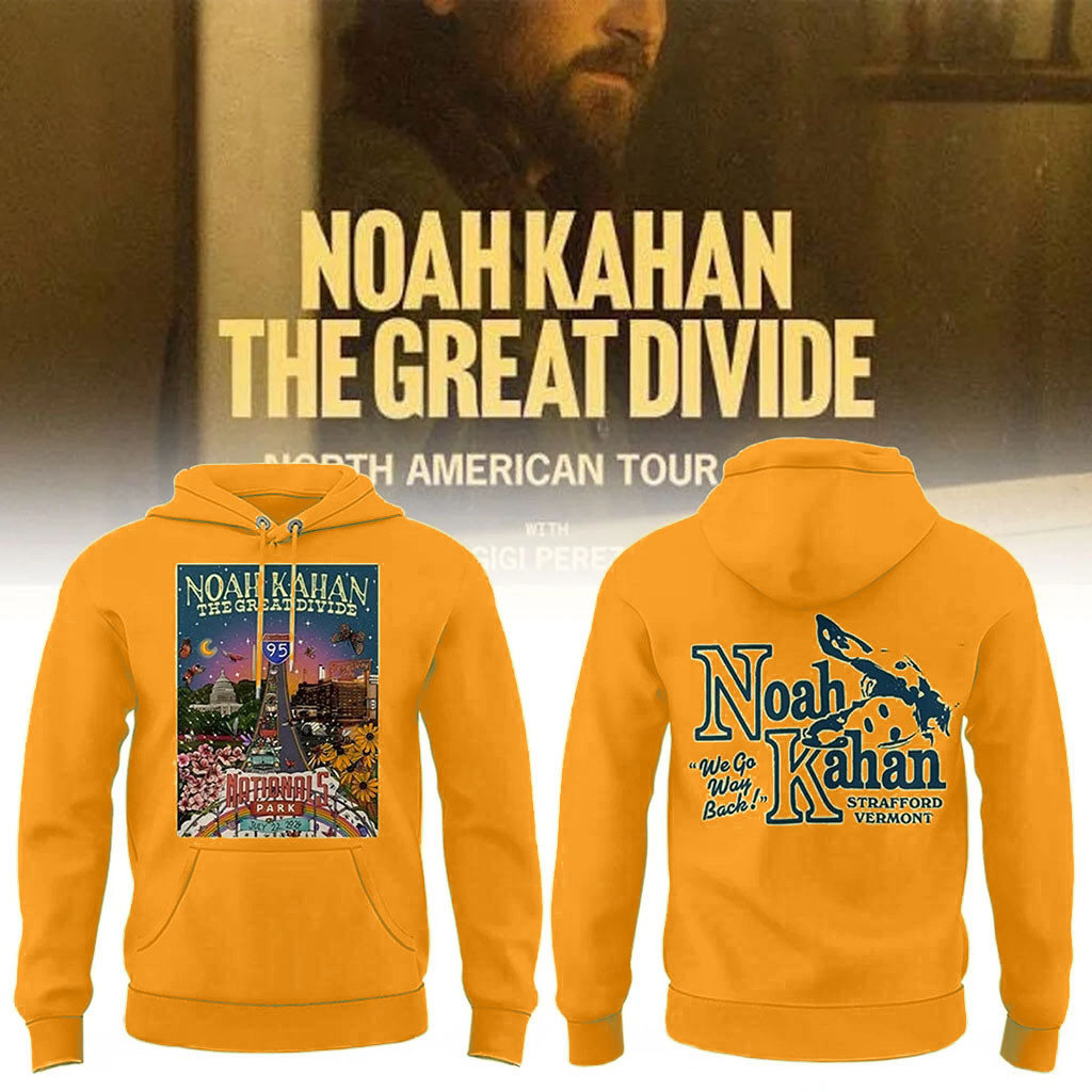 Noah Kahan Merch NK The Great Divide Tour At Nationals Park Hoodie 2026 Gift For Music Fans - Kdjoy