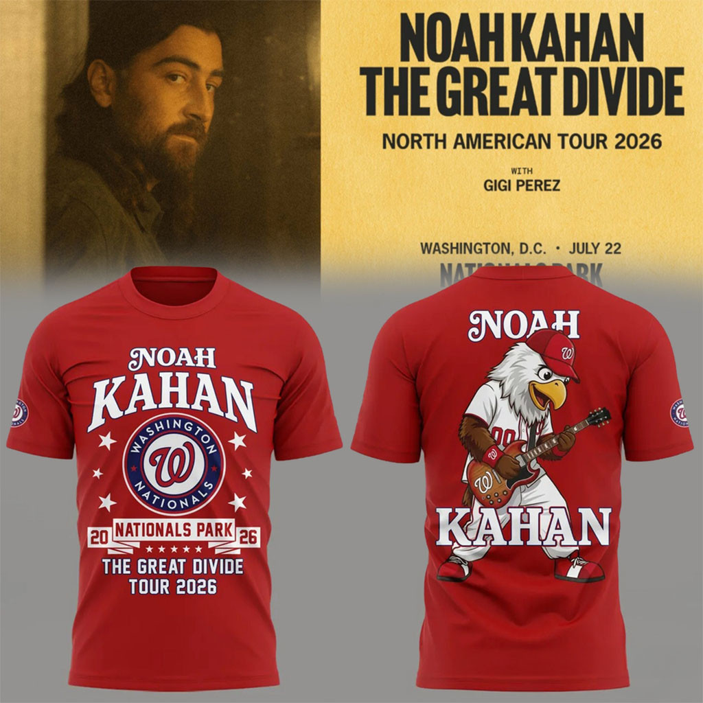 Noah Kahan Nats Park The Great Divide Tour 2026 T-Shirt Noah Kahan Merch Music Lover Gifts - Kdjoy