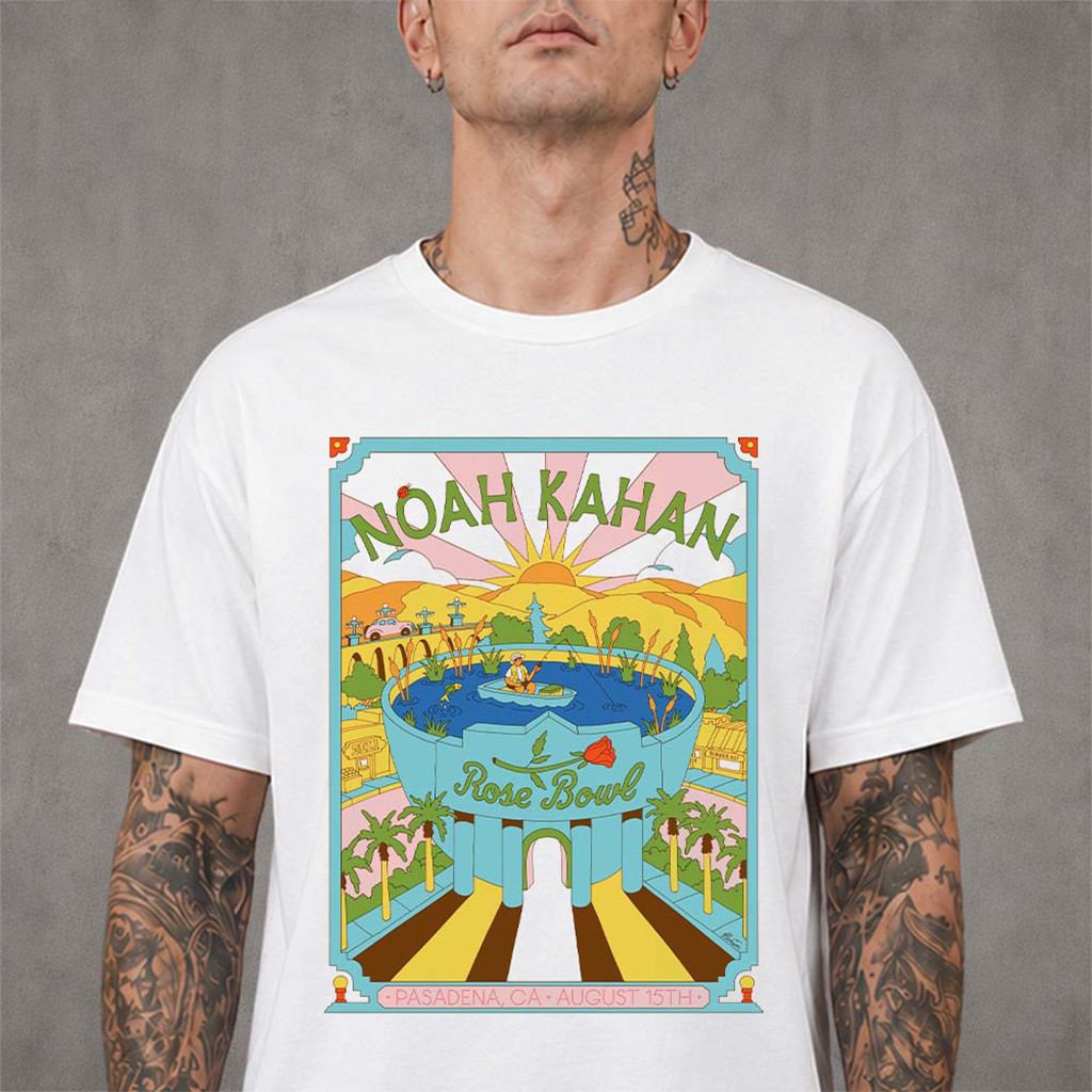 Noah Kahan Pasadena CA 2026 Event Poster T-Shirt Noah Kahan Merch Best Gifts For Music Lovers - Kdjoy