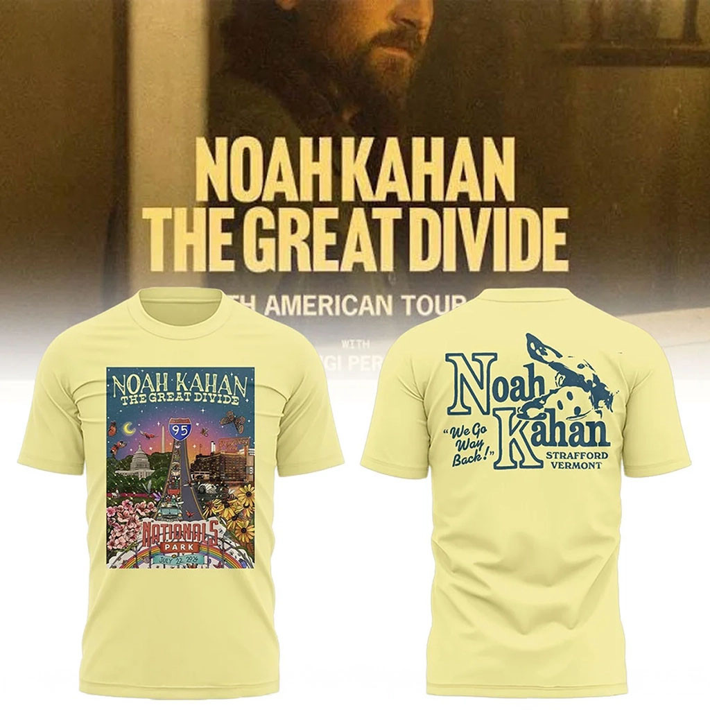 Noah Kahan The Great Divide Tour 2026 At Nationals Park T-Shirt Noah Kahan Merch Concert Outfit - Kdjoy