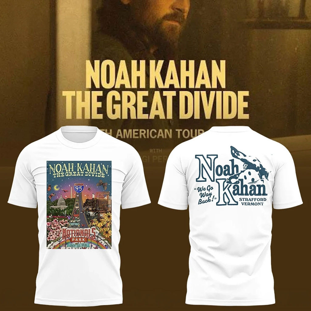 Noah Kahan The Great Divide Tour 2026 At Nationals Park T-Shirt Noah Kahan Merch Music Fan Gift - Kdjoy
