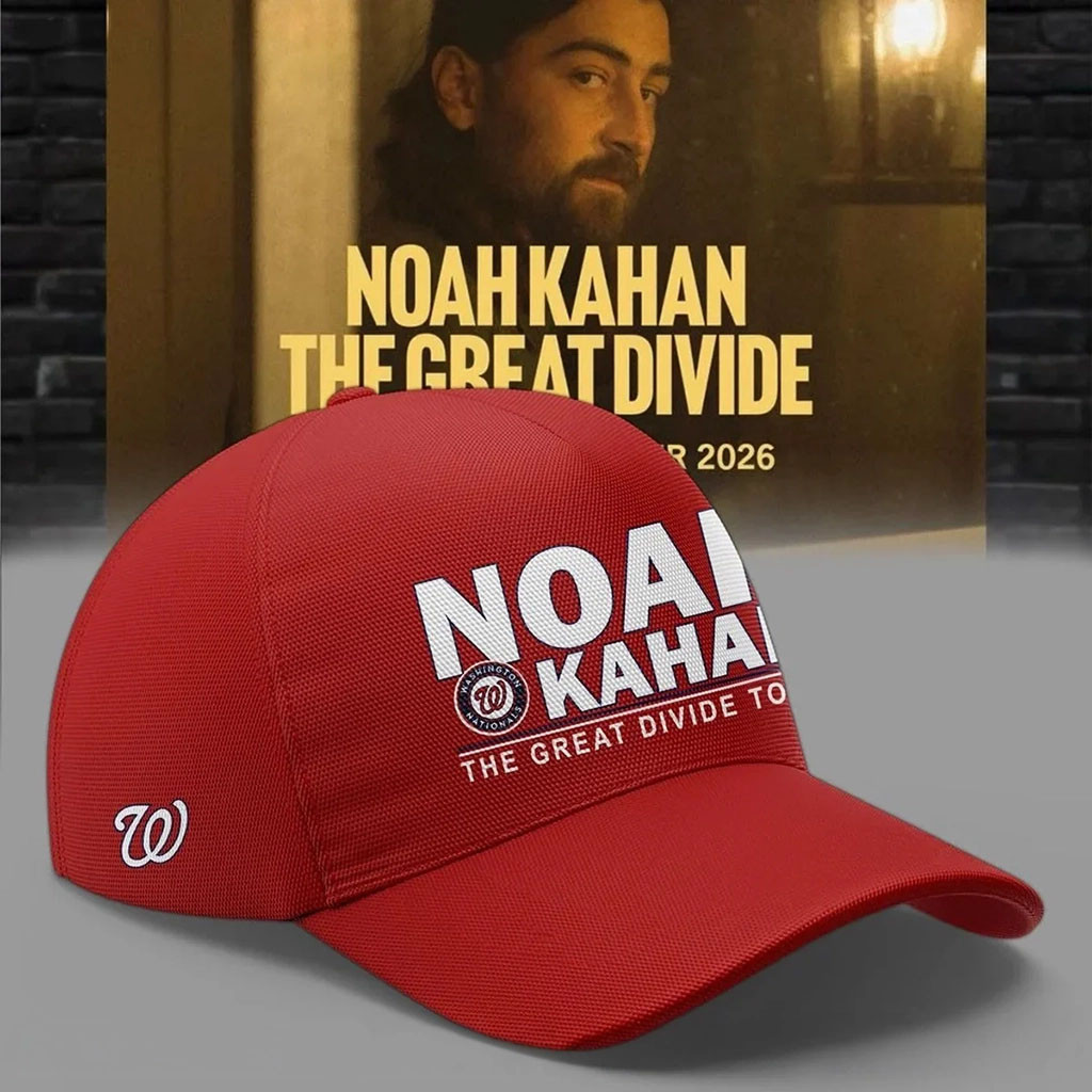 Noah Kahan X Washington Nationals The Great Divide Tour 2026 Hat Noah Kahan Merch Fan Gifts - Kdjoy