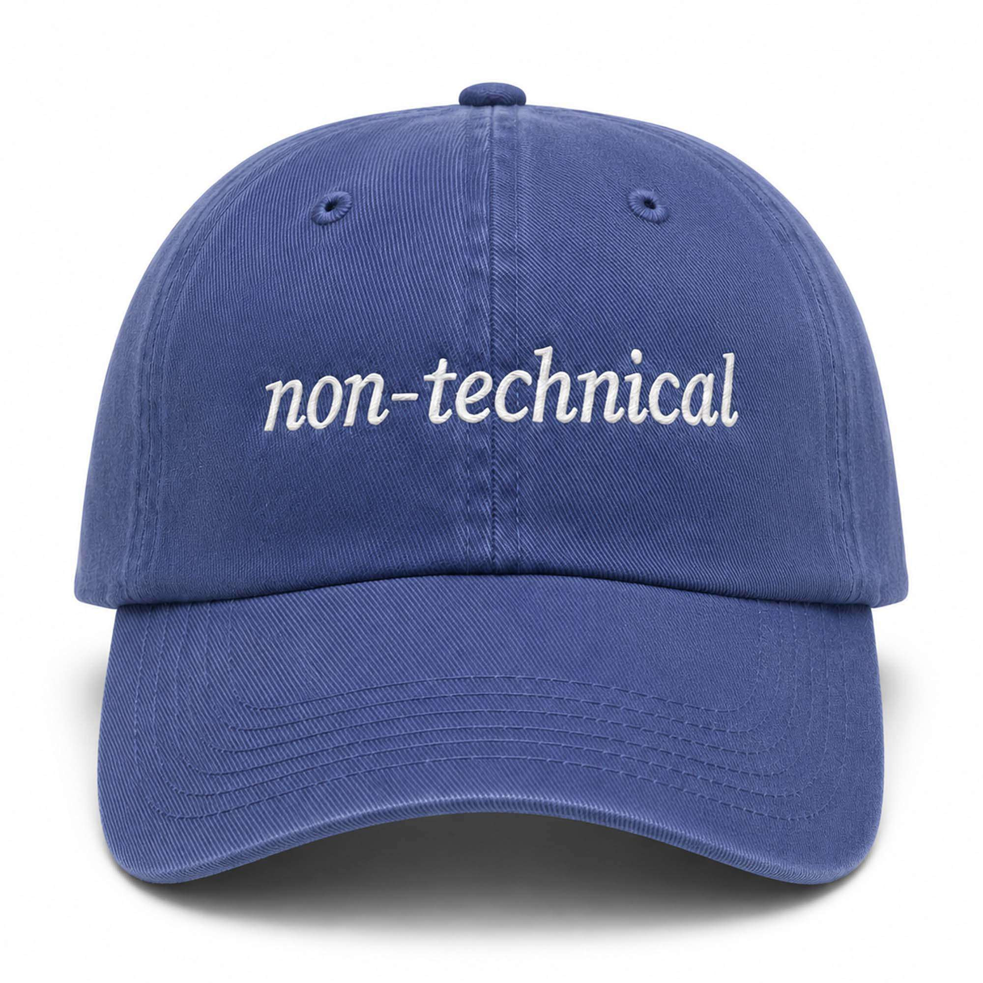 Non Technical Hat Embroidered Birthday Present For Him - Kdjoy Non Technical Hat Embroidered Birthday Present For Him - Kdjoy