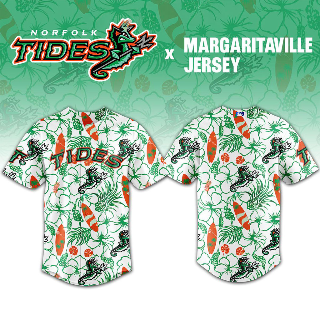 Norfolk Tides Margaritaville Night Jersey 2026 Norfolk Tides Merch Gift For Baseball Fans Norfolk Tides Margaritaville Night Jersey 2026 Norfolk Tides Merch Gift For Baseball Fans
