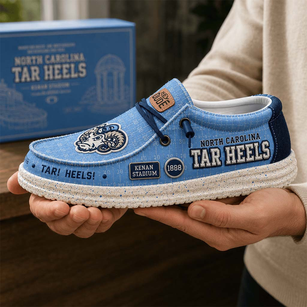 North Carolina Tar Heels Kenan Stadium Shoes Tar Heels Merch Gift For Football Lovers - Kdjoy North Carolina Tar Heels Kenan Stadium Shoes Tar Heels Merch Gift For Football Lovers - Kdjoy