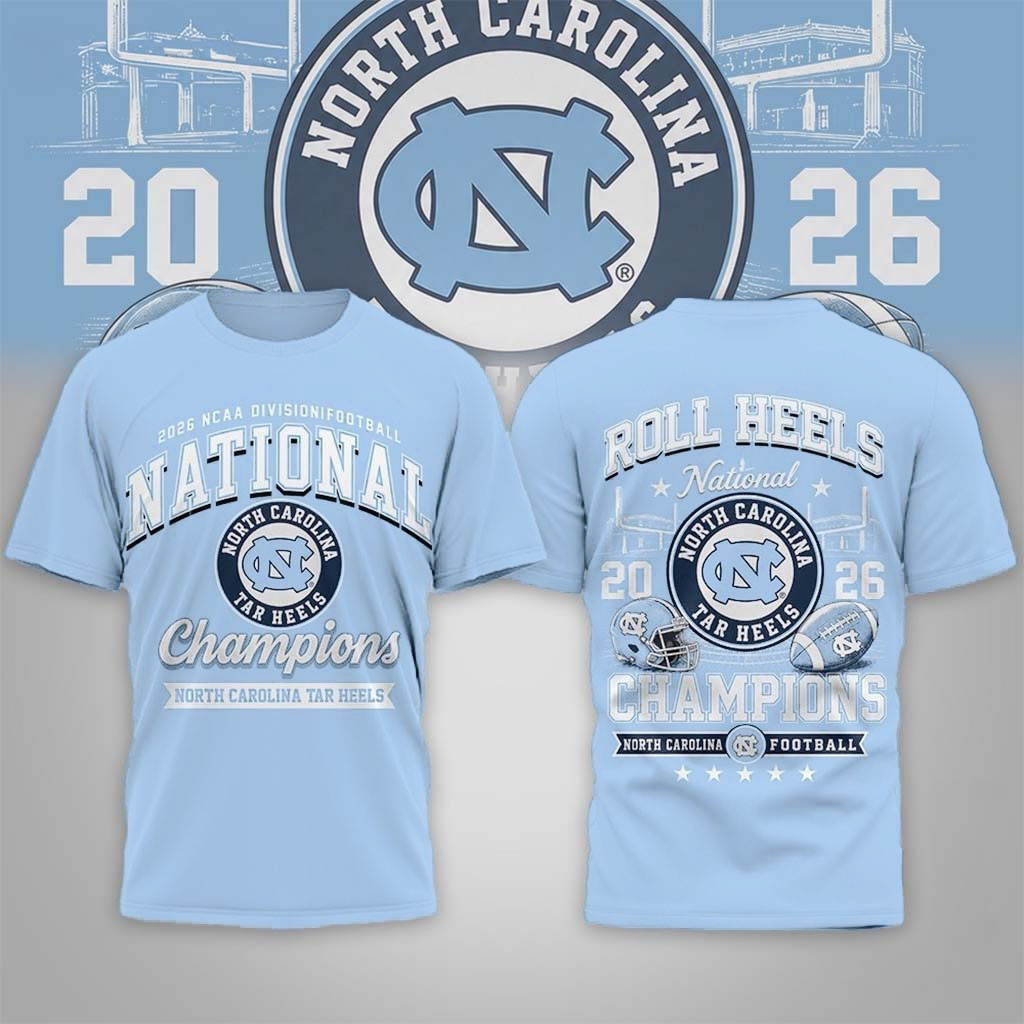 North Carolina Tar Heels Road to Glory 2026 Football Champions Shirt Tar Heels Merch Fans Gifts - Kdjoy