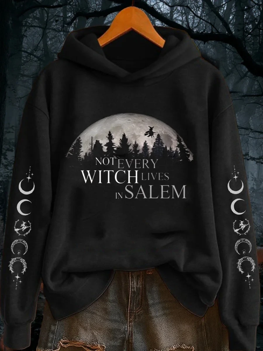 Not Every Witch Lives In Salem Hoodie Halloween Graphic Clothing Gift For Witchy Souls - Kdjoy Not Every Witch Lives In Salem Hoodie Halloween Graphic Clothing Gift For Witchy Souls - Kdjoy