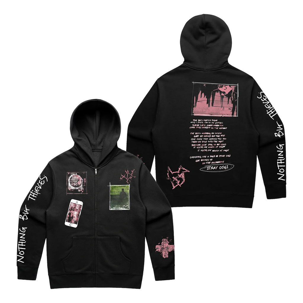 Nothing But Thieves Merch 2026 Stray Dogs Zip Hoodie Gifts For Rock Music Lovers