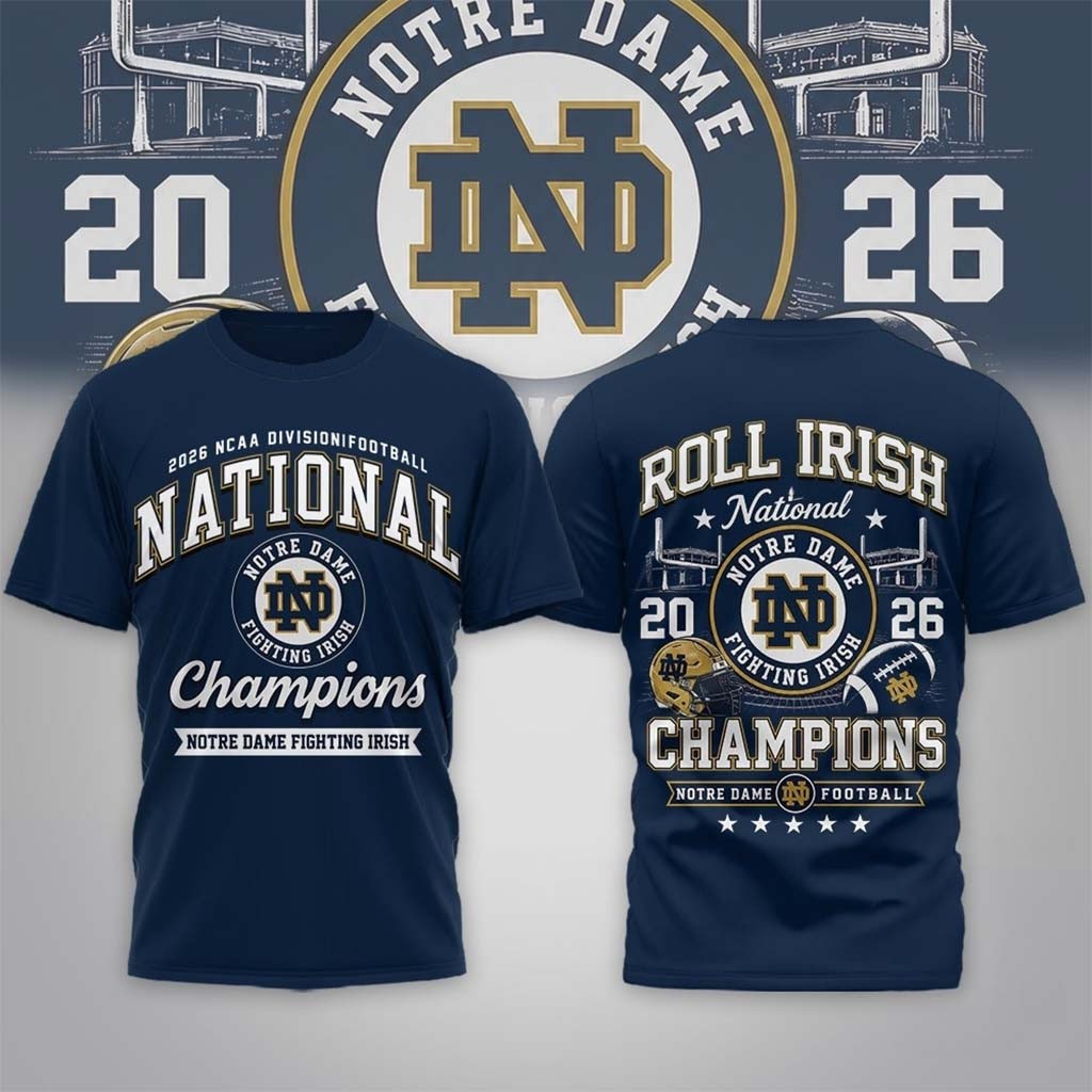 Notre Dame Fighting Irish Road to Glory 2026 Football Champions Shirt Fighting Irish Merch - Kdjoy