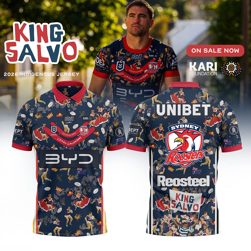 NRL Sydney Roosters 2026 Indigenous Polo Shirt Sydney Roosters Merch Gift For Rugby Lovers - Kdjoy