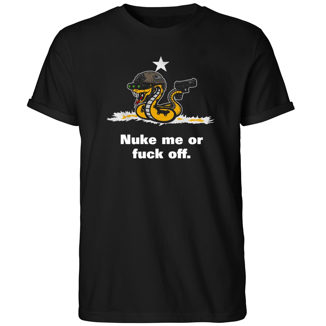 Nuke Me Or Fck Off Shirt Gift Ideas For Husband - Kdjoy