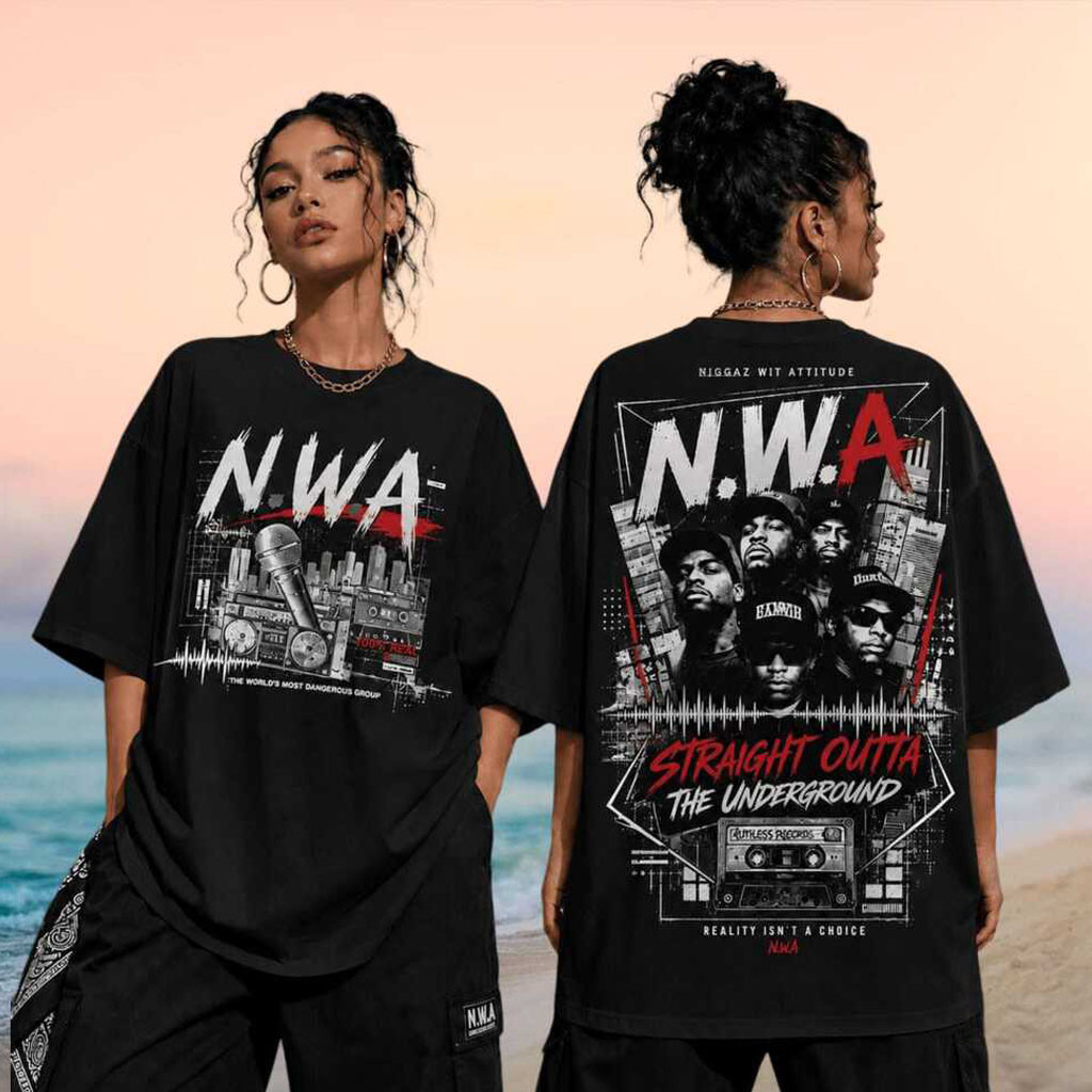 NWA Straight Outta Underground Hip Hop Legends Shirt NWA Merch Gifts For Music Lovers - Kdjoy NWA Straight Outta Underground Hip Hop Legends Shirt NWA Merch Gifts For Music Lovers - Kdjoy