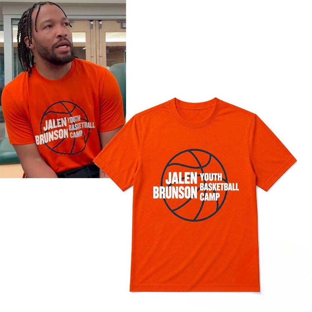 NY Knicks Jalen Brunson Youth Basketball Camp Orange Shirt NY Knicks Merch Gifts For Fans - Kdjoy