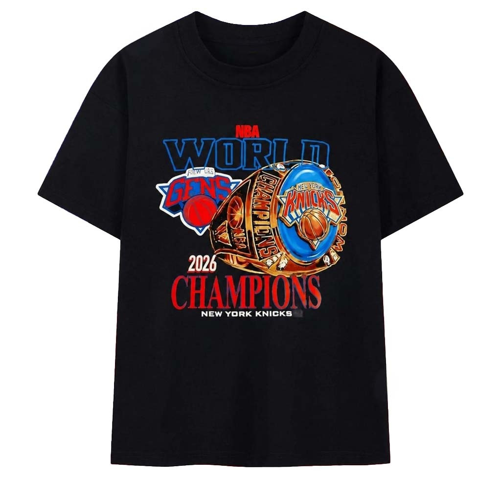 NY Knicks Merch World Pour Les Gens 2026 Champions New York Knicks T-Shirt Gifts For Fans - Kdjoy