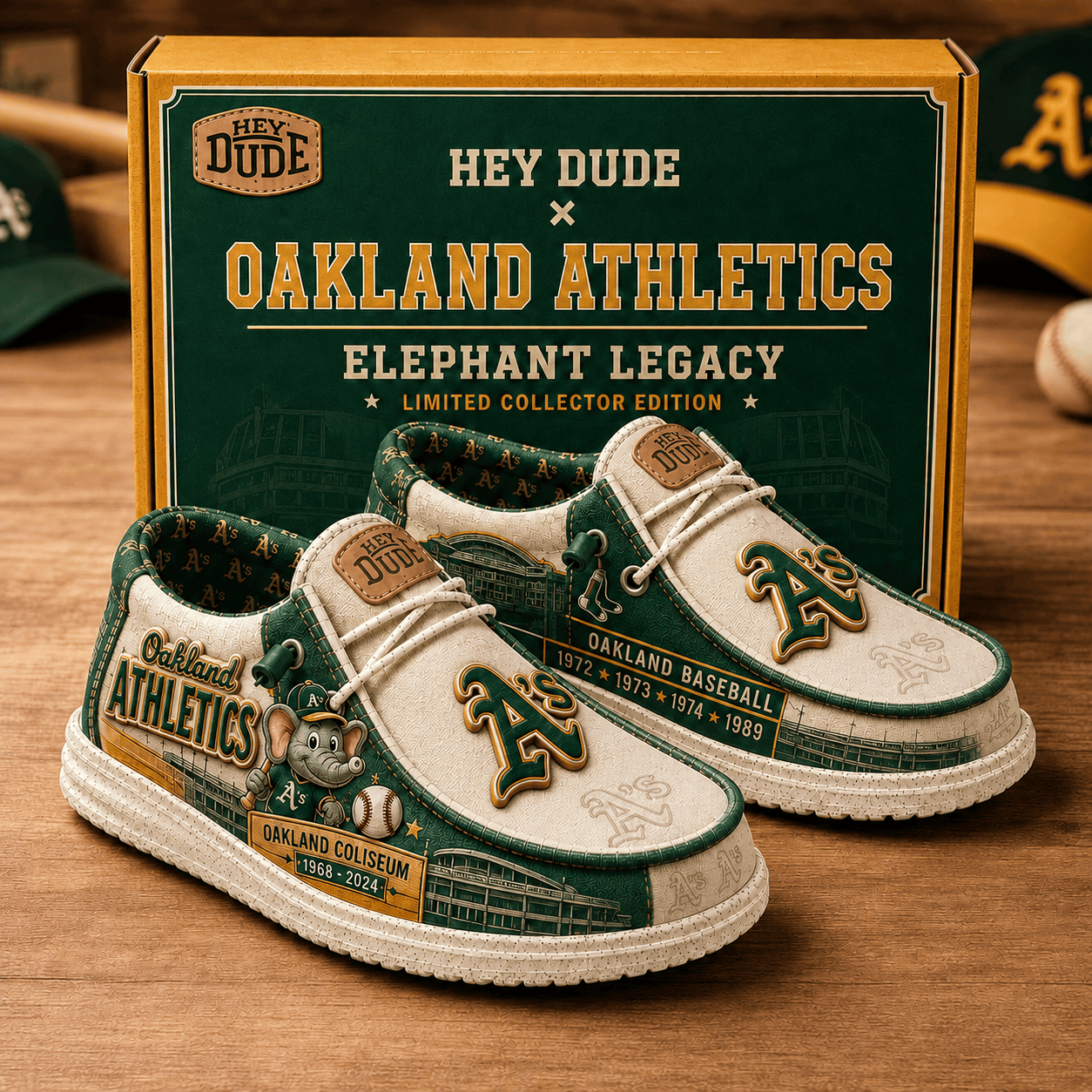 Oakland Athletics Elephant Legacy Shoes Oakland Basketball Merch Best Gifts For Son - Kdjoy