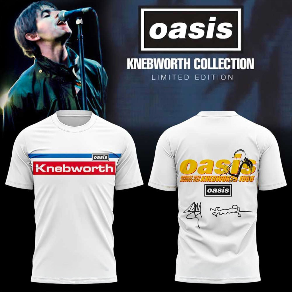 Oasis To Mark 30 Years Since Oasis Legendary Knebworth Gigs Shirt Oasis Merch Gift For Fans - Kdjoy Oasis To Mark 30 Years Since Oasis Legendary Knebworth Gigs Shirt Oasis Merch Gift For Fans - Kdjoy