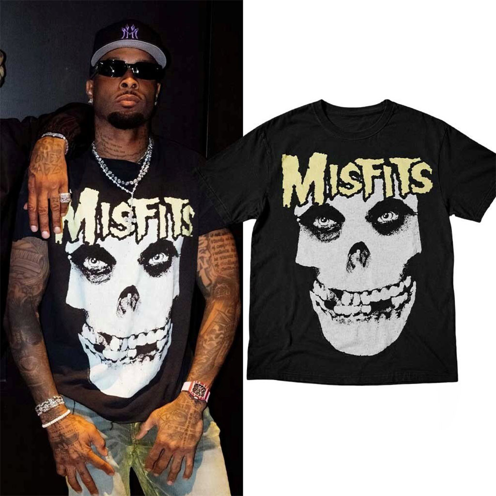Odell Beckham Jr Misfits Crimson Ghost Skull Shirt Odell Beckham Jr Merch Gift For Dudes - Kdjoy