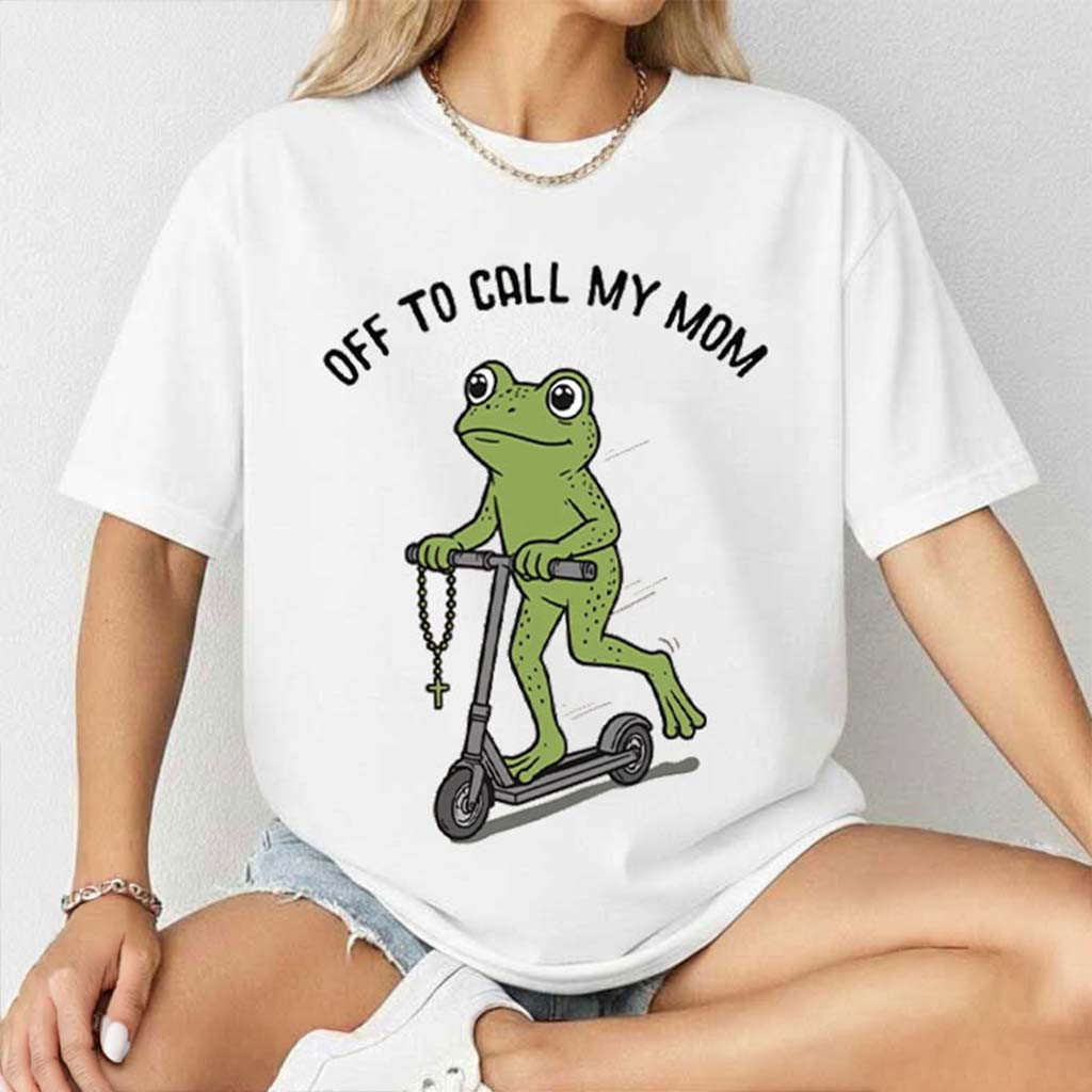 Off To Call My Mom Rosary Frog Religious Faith T-Shirt Funny Frog Shirt Gifts For Friends - Kdjoy Off To Call My Mom Rosary Frog Religious Faith T-Shirt Funny Frog Shirt Gifts For Friends - Kdjoy
