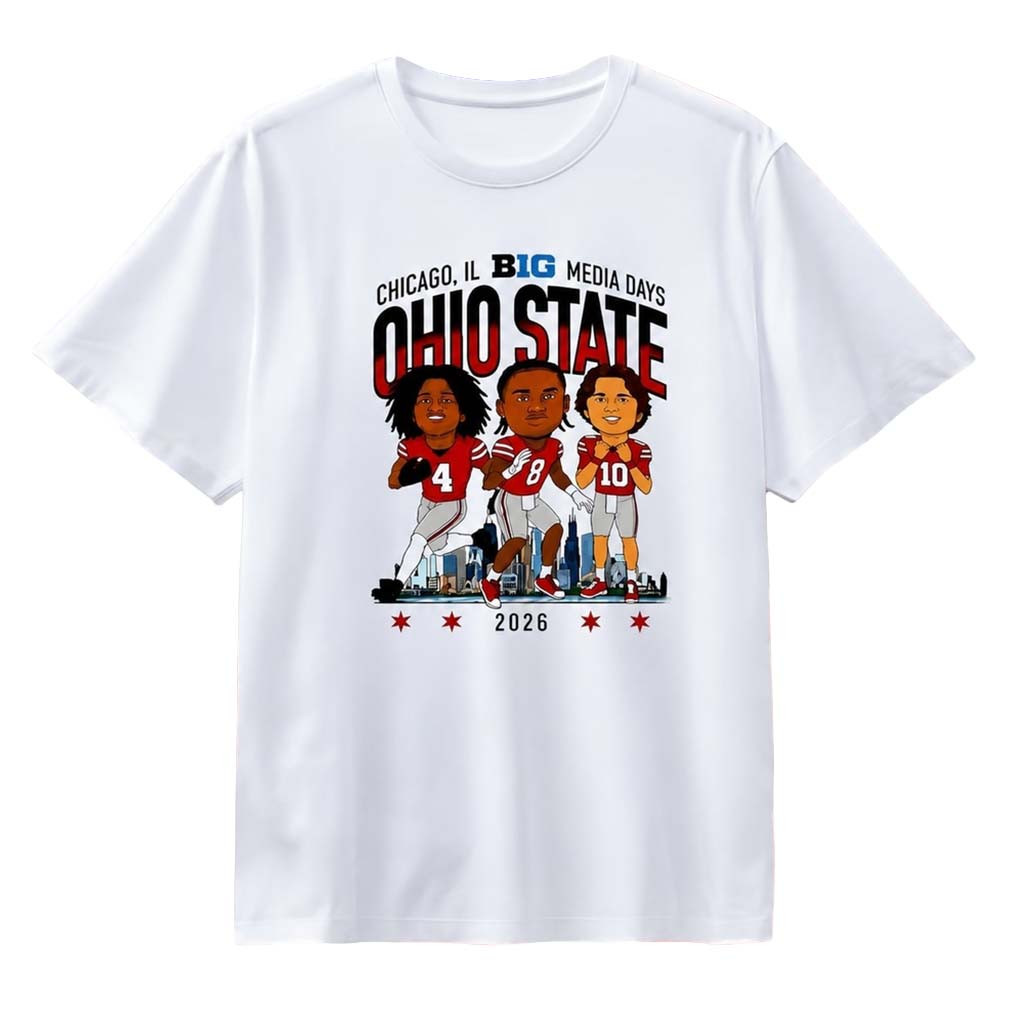 Ohio State Buckeyes 2026 Chicago B1G Media Days Players Shirt Buckeyes Merch Football Fan Gear