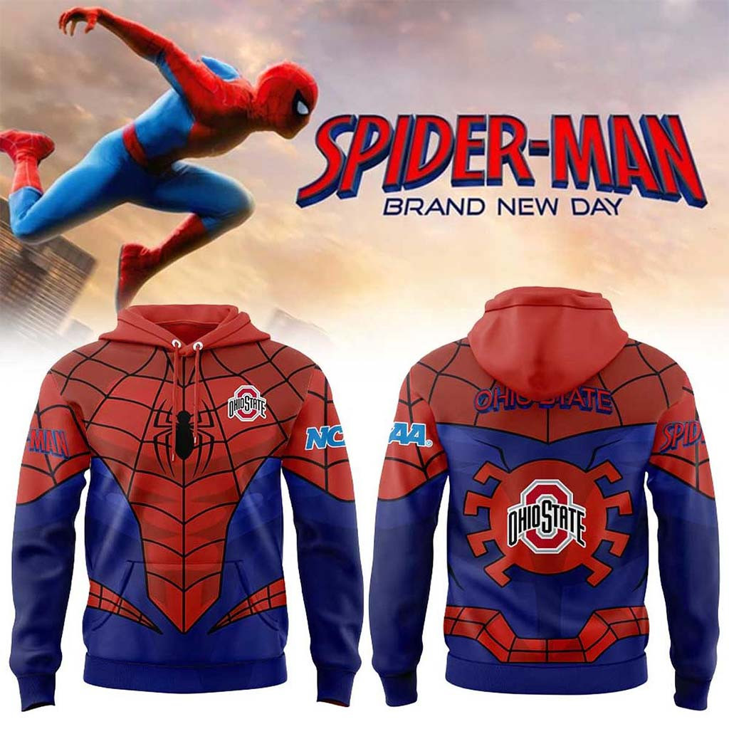 Ohio State Buckeyes Spider Man 2026 Brand New Day Hoodie Buckeyes Merch Present For Fans - Kdjoy