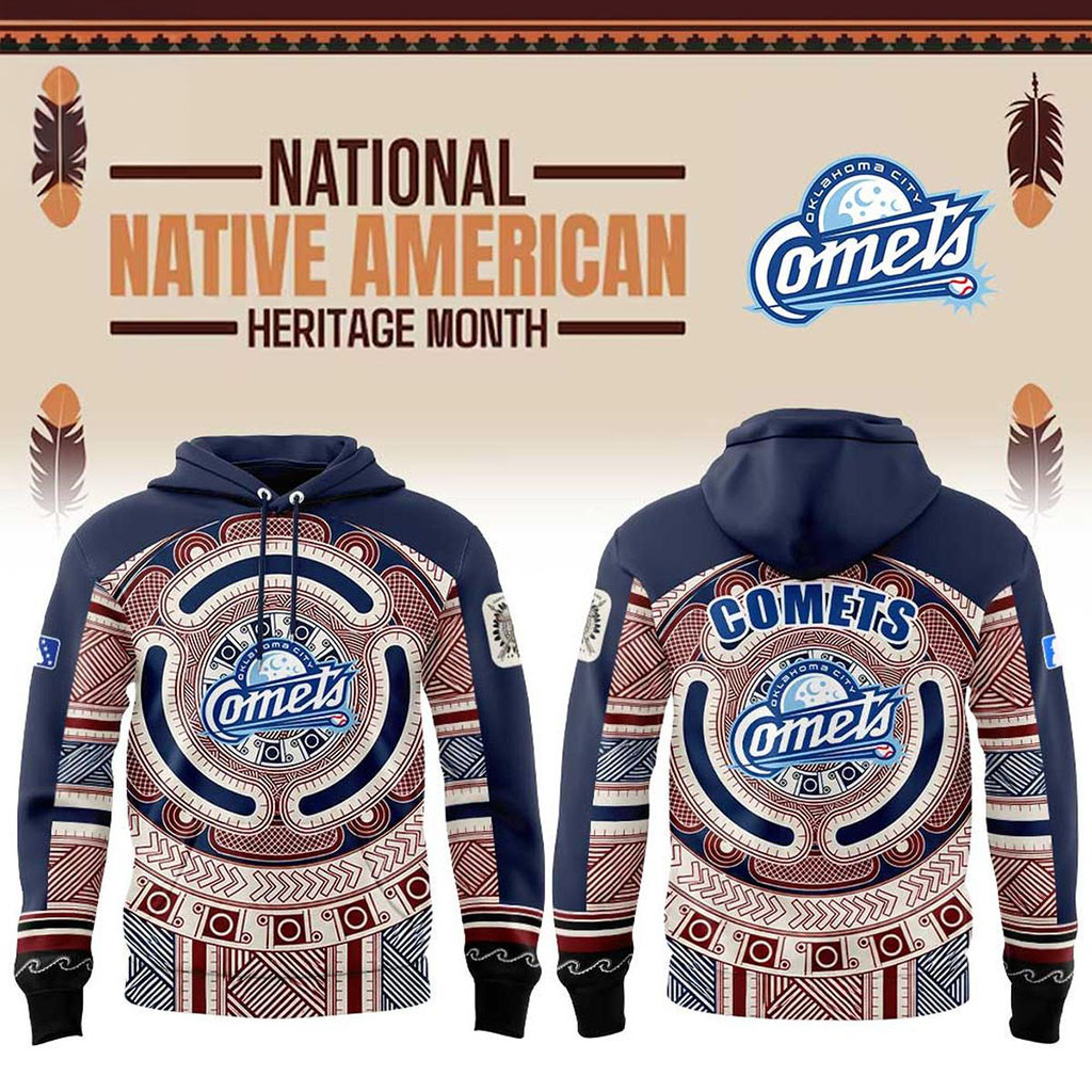 Oklahoma City Comets X Native American Heritage Night 2026 Hoodie Comets Merch Gifts For Fans - Kdjoy Oklahoma City Comets X Native American Heritage Night 2026 Hoodie Comets Merch Gifts For Fans - Kdjoy
