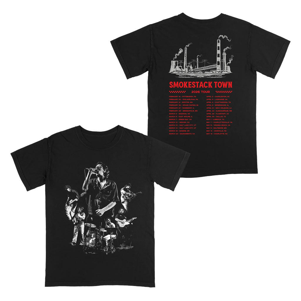 Ole 60 Merch Smokestack Town 2026 Black Tour T-Shirt Ole 60 Concert Merch Gift For Band Fans - Kdjoy