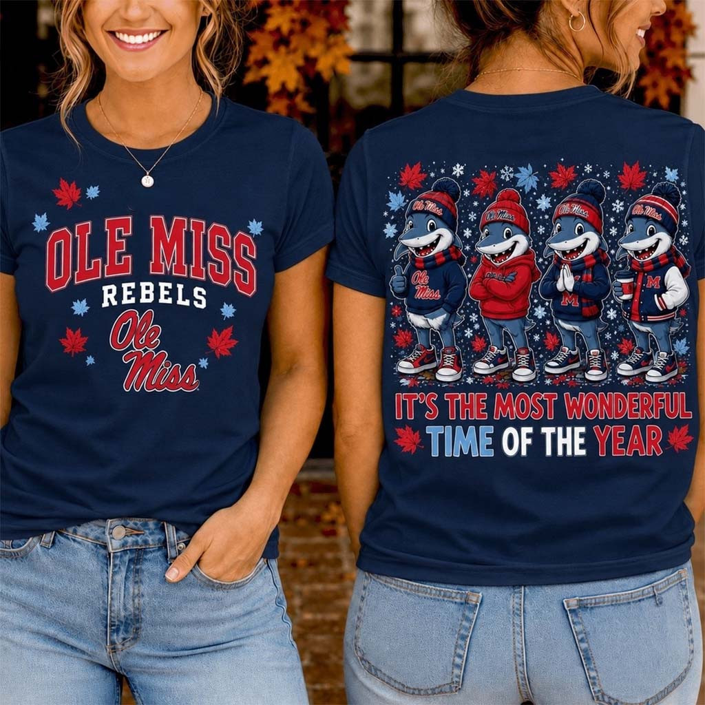 Ole Miss Rebels Merch 2026 Autumn Festive Cheer T-Shirt Cozy Fall Clothes Gift For Sports Fans - Kdjoy Ole Miss Rebels Merch 2026 Autumn Festive Cheer T-Shirt Cozy Fall Clothes Gift For Sports Fans - Kdjoy