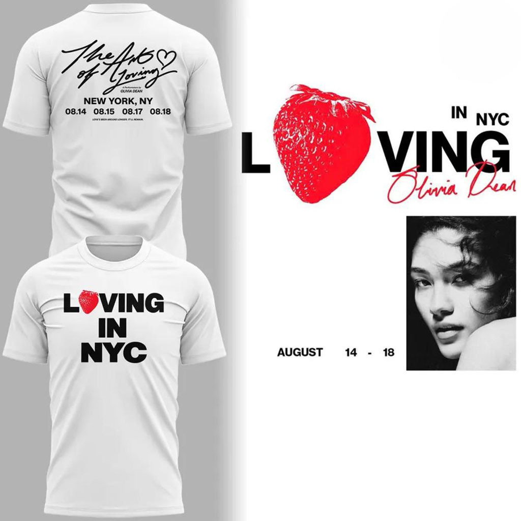 Olivia Dean The Art of Loving In NYC 2026 Concert T-Shirt Olivia Dean Merch Fans Gifts - Kdjoy