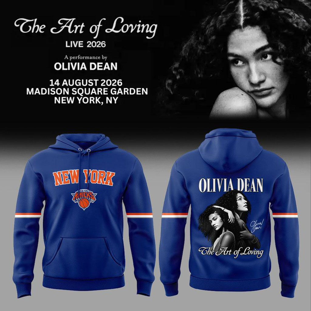 Olivia Dean x New York Knicks Merch The Art of Loving Live 2026 Hoodie Fans Gifts - Kdjoy