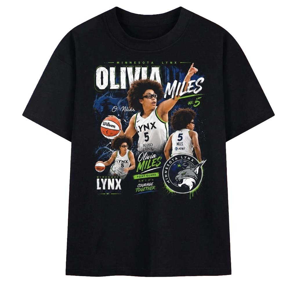 Olivia Miles #5 Minnesota Lynx Point Guard WNBA Graphic 2026 T-Shirt MN Lynx Merch Gift For Fan - Kdjoy