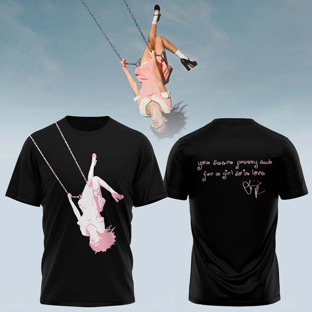Olivia Rodrigo Merch 2026 You Seem Pretty Sad For A Girl So In Love T-Shirt Black Fan Apparel - Kdjoy
