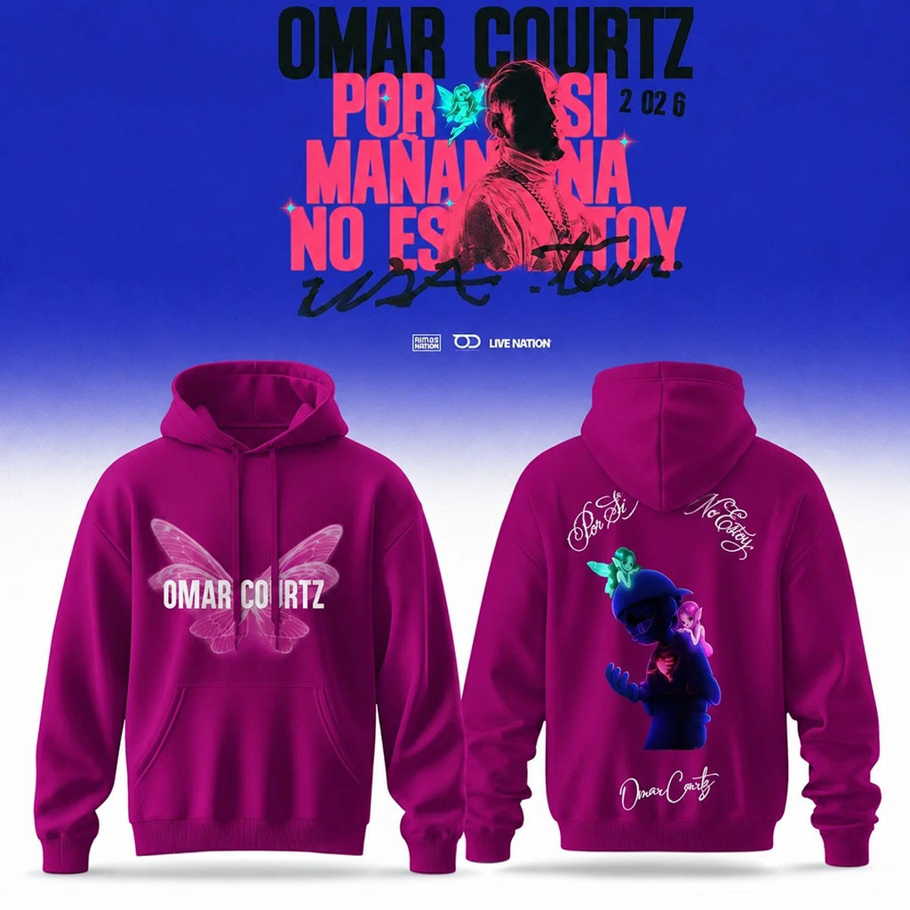 Omar Courtz Por Si Manana No Estoy World Tour 2026 Signed Hoodie Omar Courtz Merch Fan Gifts - Kdjoy