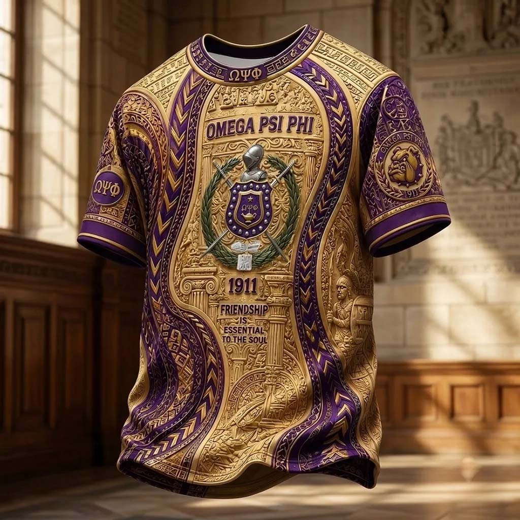 Omega Psi Phi 1911 Friendship Is Essential To The Soul T-Shirt OPP Fraternity Merch Him Gifts - Kdjoy
