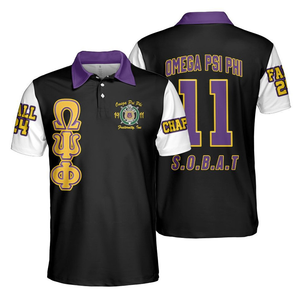 Omega PSI Phi Fraternity INC Polo Shirt Omega PSI Phi Merch Gift Ideas For Brother - Kdjoy