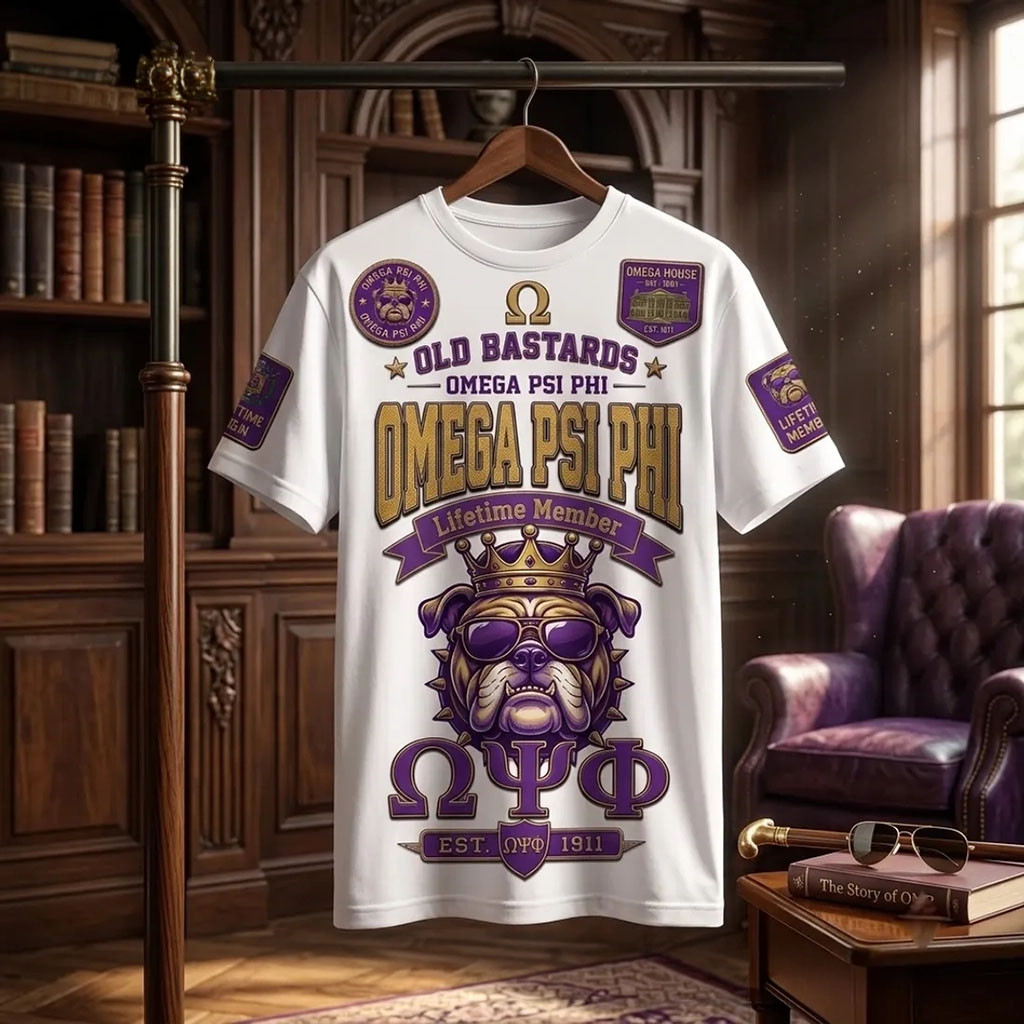 Omega Psi Phi Old Bastards Lifetime Member Shirt Omega Psi Phi Merch Gifts For Him - Kdjoy