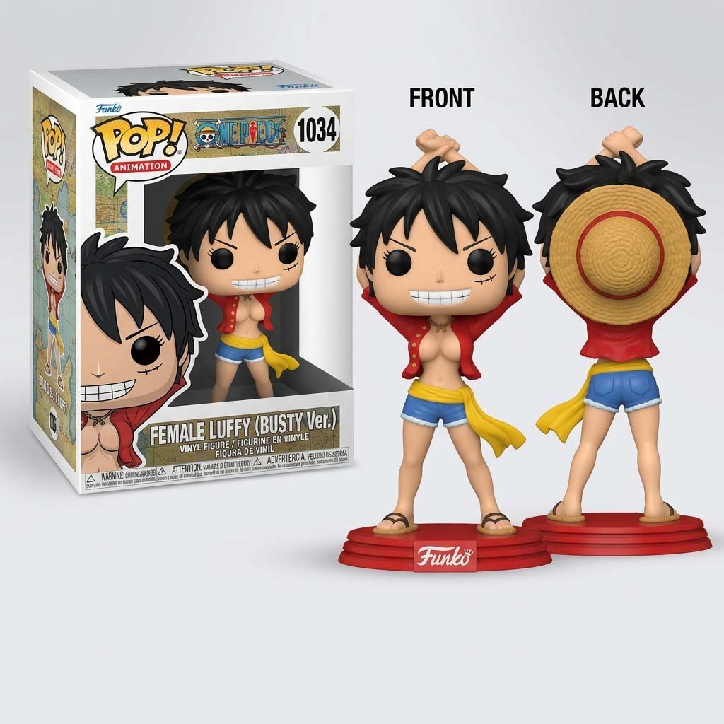 One Piece Female Monkey D Luffy Busty Version Funko Pop One Piece Merch Anime Fan Gifts For Her - Kdjoy