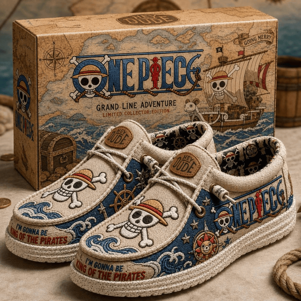 One Piece I'm Gonna Be King Of The Pirates Shoes One Piece Merch Gifts For Brother - Kdjoy